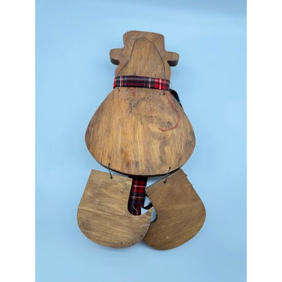 Wooden snowman wall hanging - Picture 4 of 6